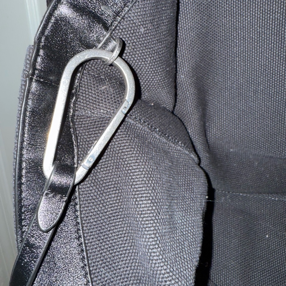 ALL SAINTS Celeste Clarendon Canvas Tote Black - Picture 5 of 14